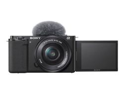Sony a ZV-E10L - Digitalkamera - speilløst - 24.2 MP - APS-C - 4K / 30 fps - 3optisk x-zoom 16-50 mm Power Zoom-linse - Wireless LAN, Bluetooth - sva