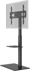 Goobay TV-gulvstativ Basic (størrelse L) for TV-er og skjermer mellom 37 og 70 tommer (94-178 cm) opp til 40 kg, svingbar