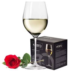 Krosno 6x430ml glas för VIT RÖTT VIN KRISTALLINT GLAS NICE