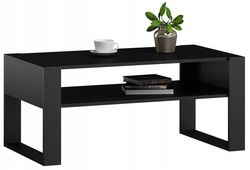 Sofabord KAJA 120cm sort-sort hems retro PR