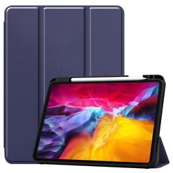 iPad Pro 11 2021 Slim Fit Trifoldbart Deksel - Mørkeblå