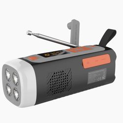 4500mAh nødradio AM/FM/SW håndkrankradio trådløs høyttaler
