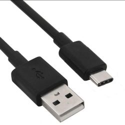 USB-A till USB-C Kabel – Ladd & Sync för S10 och fler - 1 Meter Svart