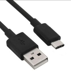 USB-A til USB-C Kabel – Opladning og synkronisering til S10 og mere - 2 Meter Sort