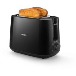 Brödrost - PHILIPS - HD2581/90 - 2 breda fack - Svart