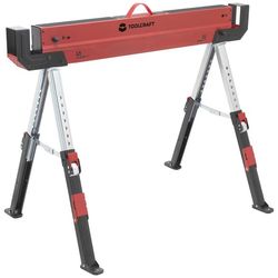 TOOLCRAFT TO-7726197 Stål Sågbock höjdjusterbar 300 kg (B x H x D) 520 x 620 x 1088 mm 9.3 kg 1 st