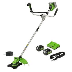 Trimmer Greenworks GD24X2BCBK4x; 2x24 V; 2x4,0 Ah batt.