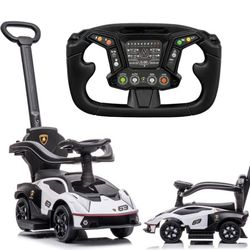 Sun Baby gåbil med gåbil 3i1 Lamborghini Essenza SCV12, hvid, 12m+, op til 25 kg