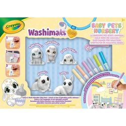 Färgläggning - CRAYOLA - Washimals Baby Pets Nursery Pack - Tvättbar familj att färglägga! 3 åringar
