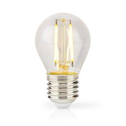 Nedis LED lyspære E27 | G45 | 4.5 W | 470 lm | 2700 K | Dimbar | Varm Hvit | Retro Style | 1 stk
