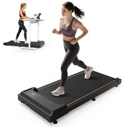 Formill FT21 Ultratunn Gångmatta, 2,5 hk motor,hastighetsområde 1-6 km/h,LED-skärm,maximal belastning 100 kg,Platsbesparande löpband