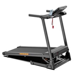 Formill FT61 3,0 hästkrafters hopfällbart löpband, 15° lutning, 13,5 km/h, 17×43 tums rem, 300 lbs last, tyst, LCD, hemstötdämpning