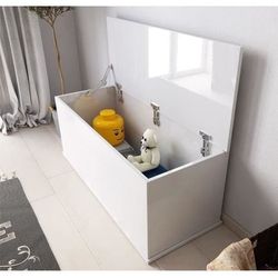 DESIGN AMEUBLEMENT - Förvaringslåda ARIEL - Blankvit - Melamin - 100x40x40 cm