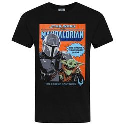 Star Wars Baby Yoda plakat T-shirt til mænd