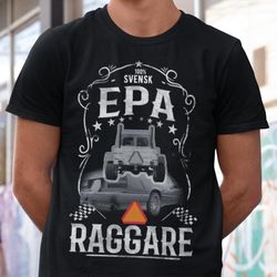 T-shirt Epa raggare vintage A traktor svart tröja