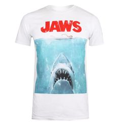 Jaws T-shirt med affisch för män