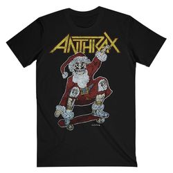 Anthrax Unisex vuxen Vintage Christmas T-Shirt