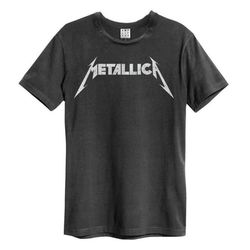 Amplified Unisex T-shirt med Metallica-logotyp för vuxna