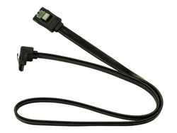 Inter-Tech - SATA-kabel - Serial ATA 150/300/600 - SATA til SATA - 50 cm - låst, 90° kontakt