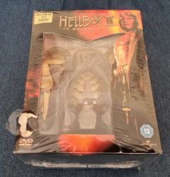 DVD Hellboy II The Golden Army Limited Edition Damaged inc Statue Region 2 Brand New