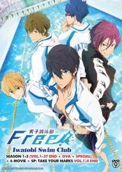 FREE! - IWATOBI SWIM CLUB (SEASON 1-3) - TV DVD (1-37 EPS+OVA+2 SPECIAL+6 MOVIE) Brand New