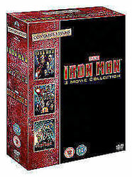 Iron Man 1-3 DVD (2013) Robert Downey Jr, Favreau (DIR) Cert 12 3 Discs Pre-Owned Region 2