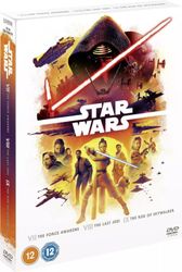 Star Wars Sequel Trilogy Box Set DVD Episodes 7-9 [2022] Region 2 Brand New
