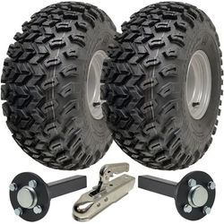 22x11.00-8 Utility ATV Quad Trailer Kit Hjul Axlar & Dragkrok P334 Kapacitet 750kg