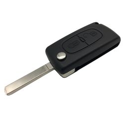 INF Bilnøkkeldeksel til Peugeot / Citroen, 2 knapper