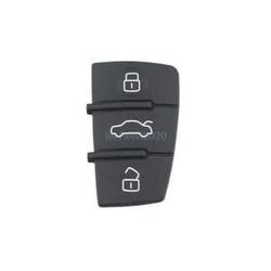 For Audi A3 A4 A6 A8 S3 S4 TT Q3 Q7 3Button Key Fob Case Shell Rubber Pad Insert