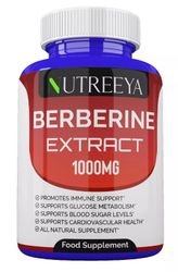 BERBERINE 1000mg HIGH STRENGTH (180 Tablets) BLOOD SUGAR IMMUNE, 6 MONTH SUPPLY