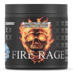 Fire Rage Ultra High Stim Pre Workout 50 Servings