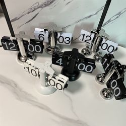 INF Automatisk Flip Page klocka Vintage Metal Balance Scale Flip Clock