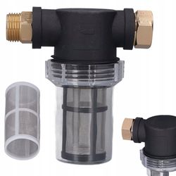 Vattenfilter 3/4"" F - 3/4""M 40 mikron, metallsil 10 bar