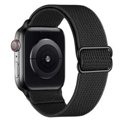 Apple Watch 42/44/45 armbånd nylon svart