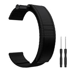 INF Klokkereim 22 mm for Garmin Fenix 5/6/7 Forerunner Approach Nylon Sort