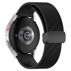 INF Magnetisk klokkebånd for 20 mm Garmin/Huawei/Samsung Galaxy Watch Sort