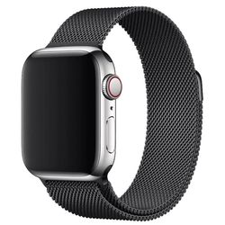 Milanese Loop Rem til Apple Watch 38-41mm - SORT