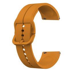 INF Klokkebånd silikon Gul 22 mm Samsung Galaxy Watch 5/5 Pro/4 40 44mm/3 41mm, Huawei watch GT3/GT2 42mm, Huami Amazfit GTS 3/GTS 2 Mini, Garmin For