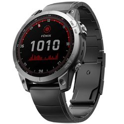 INF Hurtigutløsende titan-klokkereim for Garmin Fenix 7X 6X Pro 5X Plus 0
