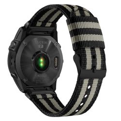 INF 22MM Nylon Canvas hurtigutløser klokkerem for Garmin Fenix 8/7X Pro