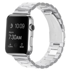 Rustfrit stål metalarmbånd - rustfrit stål op til Apple Watch 38-41mm - SØLV