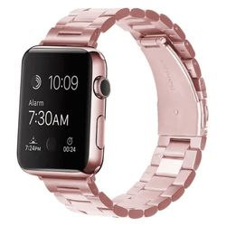 Rustfrit stål metalarmbånd - rustfrit stål op til Apple Watch 38-41mm - PINK