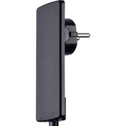 EVOline 1510.0000.0100 Stickpropp flat Plast med urkopplingshjälp 230 V Svart IP20