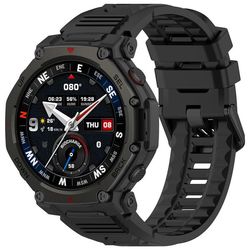 Silikonarmbånd for Amazfit T-Rex 3 Pro 48mm - Svart