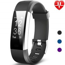 Ansluten klocka Kvinnor Män Smartwatch Stegräknare Ansluten armband Vattentätt Barn Sport Konditionsfrekvens Mätare Smart Watch Fitness
