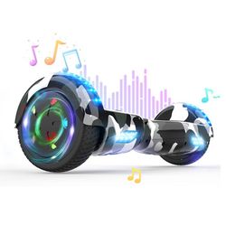 Hoverboard 6.5 Tommer med Bluetooth og LED - RCB - Perfekt Gave til Børn Camouflage