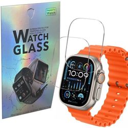 Härdat Glas för Apple Watch ULTRA 2 49 mm [Paket 2] Skyddande Skärmskydd för Smartwatch Phonillico®
