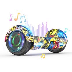 Hoverboard 6.5 Tum med Bluetooth och LED - RCB - Perfekt Present för HIP-HOP Barn