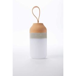 POUT EARS2 Bärbar Utomhus Bluetooth Högtalare med LED-lampa, trådlös, elegant design, vattentålig, "Grab & GO"-design, Kräm- USED